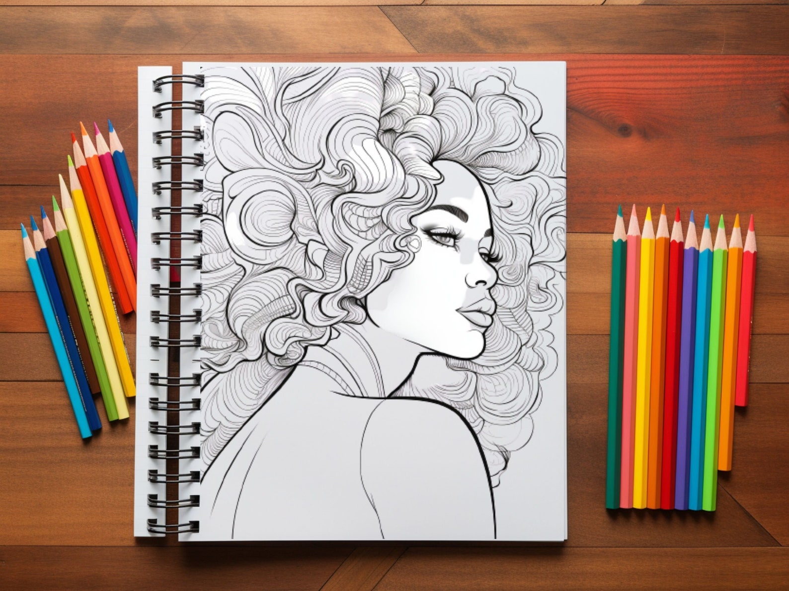 Portraits of Black Women Coloring Pages ,printable Art PDF, Adult and ...