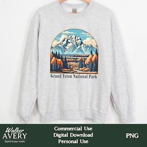 Grand Teton Nationalpark PNG | Digital Download Datei