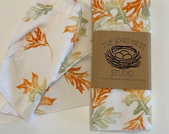 Paperless towels - Set of 8 - Hello Fall