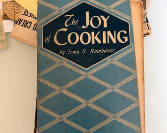 Vintage 1940s The Joy of Cooking Irma Rombauer | Bobbs Merrill Edition