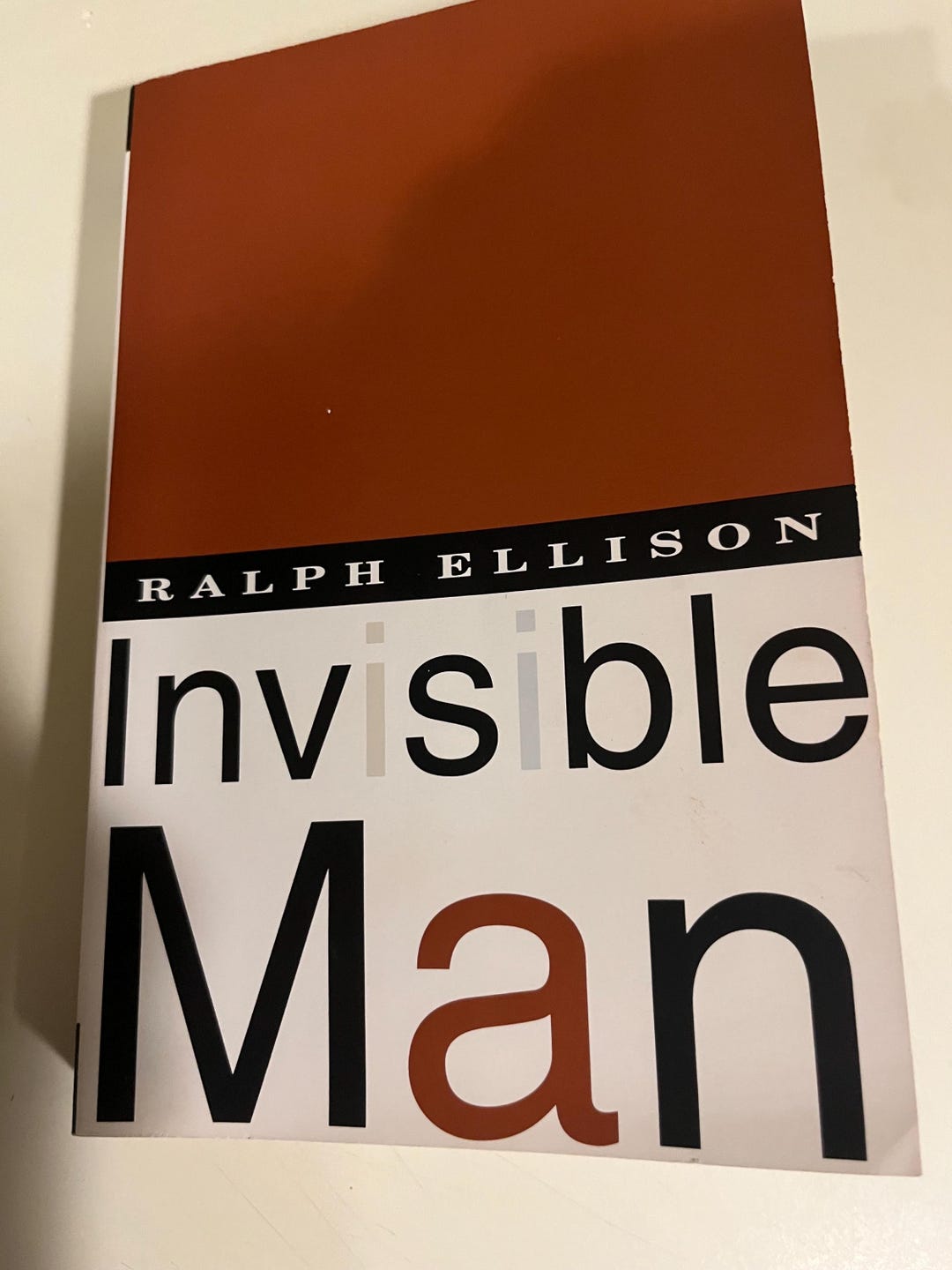 Visual For Invisible Man By Ralph Ellison Invisible Man – Ralph Ellison | Vintage International Paperback (1995 ...