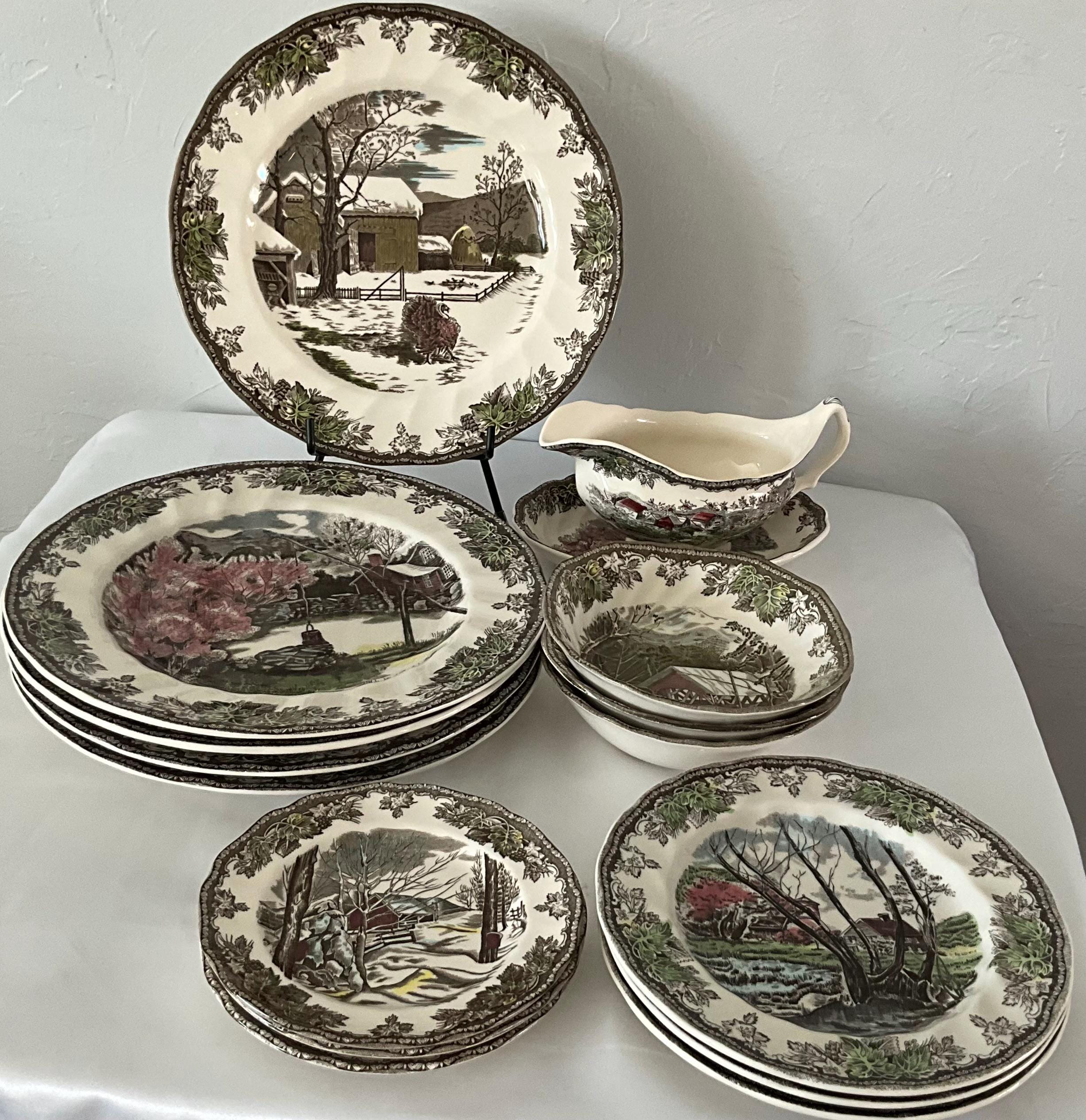 Johnson Brothers ジョンソンブラザーズ ウィロー ディナーセット Johnson Bros Dinner Plate / 英国製 ジョンソンブラザーズ ディナー