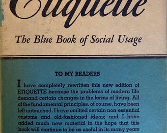 Emily Post’s Etiquette – The Blue Book of Social Usage – 1947