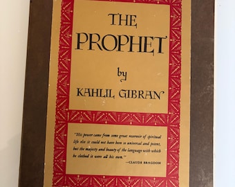 The Prophet by Kahlil Gibran 1978 Knopf Hardcover with Slipcase Vintage Spiritual Classic Gift Book