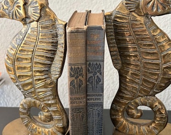 Antique Rudyard Kipling Book Set – The Light That Failed & The Day’s Work – Early 1900s Decorative Cloth Hardcovers