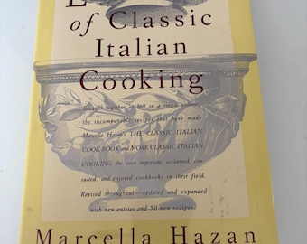 Essentials of Classic Italian Cooking by Marcella Hazan – 15th Printing – Vintage Italian Cookbook