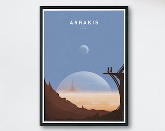 Arrakis Poster | Dune Movie Wall Decor - POSTER or CANVAS Wall Art, Unique Wall Decor, Home Decor