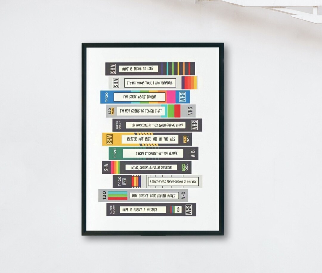 Brooklyn Ninenine Tapes Names Poster POSTER or CANVAS Wall Art, Unique