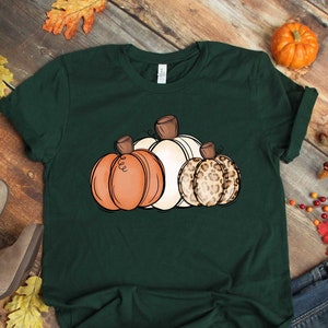 Leopard Pumpkin Shirt, Cheetah Pumpkin Shirt,Thanksgiving Shirt, Thankful Shirt,Fall Shirt, Hello Pumpkin,Family Matching Shirt