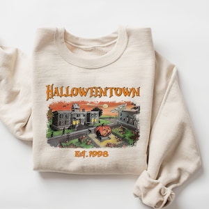 Halloweentown Est 1998 Sweatshirt, Halloweentown University, Retro Halloweentown Sweatshirt, Fall Sweatshirt, Vintage Halloween Sweatshirt