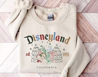 Sudadera navideña de Disneyland, sudadera de moda, sudadera de Disneyland, sudadera unisex, sudadera de Navidad, regalo de Navidad