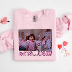 Boys... Ugh T-Shirt, Boys... Ugh T-Shirt, Funny Valentines Day Tee,Retro Valentine Shirt, Valentines Gift, Take Me Back To The 90's Shirt zdjęcie 1