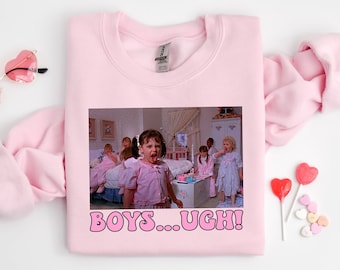 Boys... Ugh! T-Shirt, Boys... Ugh! T-Shirt, Funny Valentines Day Tee,Retro Valentine Shirt, Valentines Gift, Take Me Back To The 90's Shirt