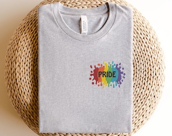 Embroidered Pride shirt, Embroidered Lgbt Sweatshirt, Embroidered Pride Shirt, LGBT Friendly Shirt, LGBT Support Shirt, Rainbow Shirt