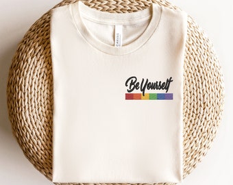 Gesticktes Pride-Shirt, besticktes Lgbt-Sweatshirt, besticktes Pride-Shirt, LGBT-freundliches Shirt, LGBT-Support-Shirt, Regenbogen-Shirt