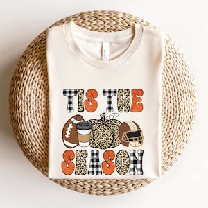 Fall Pattern Tis The Season Shirt, All Fall Vibes Tshirt, Leopard Print Shirt, Fall Lover Gift, Fall Vibes Sweater, Football Season Tshirt