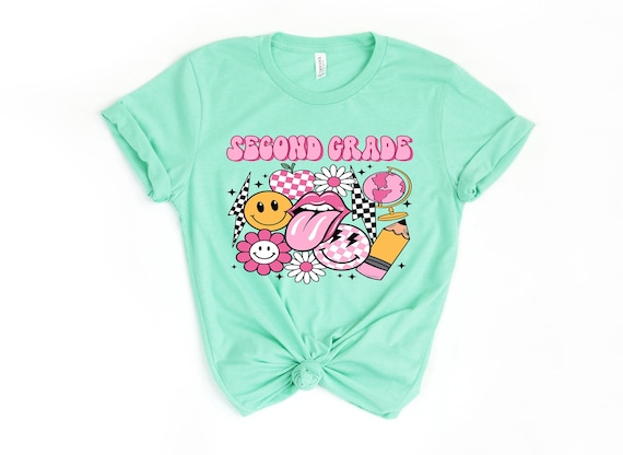 Second Grade Shirt, Back to School shirt, 2nd grade shirt, 2nd grade Teacher Shirt, Kids Back to school shirts, Second Grade shirts, Retro