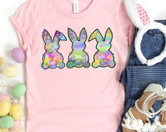 Colorful Easter Peeps Shirt,Watercolor Easter Peeps Tee,Peeps Squad Shirt,Cute Easter Gift,Easter Matching Tee,Easter Kids Shirt,Easter Gift