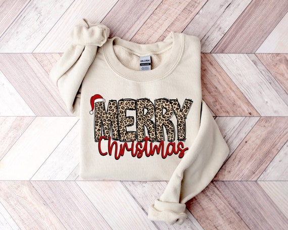 Leopard Christmas Shirt,Merry Christmas Shirt,Christmas T-shirt,Christmas Family Shirt,Christmas Gift,Holiday Gift,Leopard Shirt