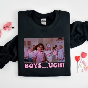 Boys... Ugh T-Shirt, Boys... Ugh T-Shirt, Funny Valentines Day Tee,Retro Valentine Shirt, Valentines Gift, Take Me Back To The 90's Shirt zdjęcie 3