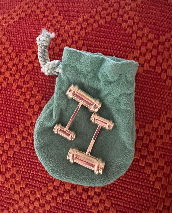 Tiffany Atlas Sterling Silver Cufflinks