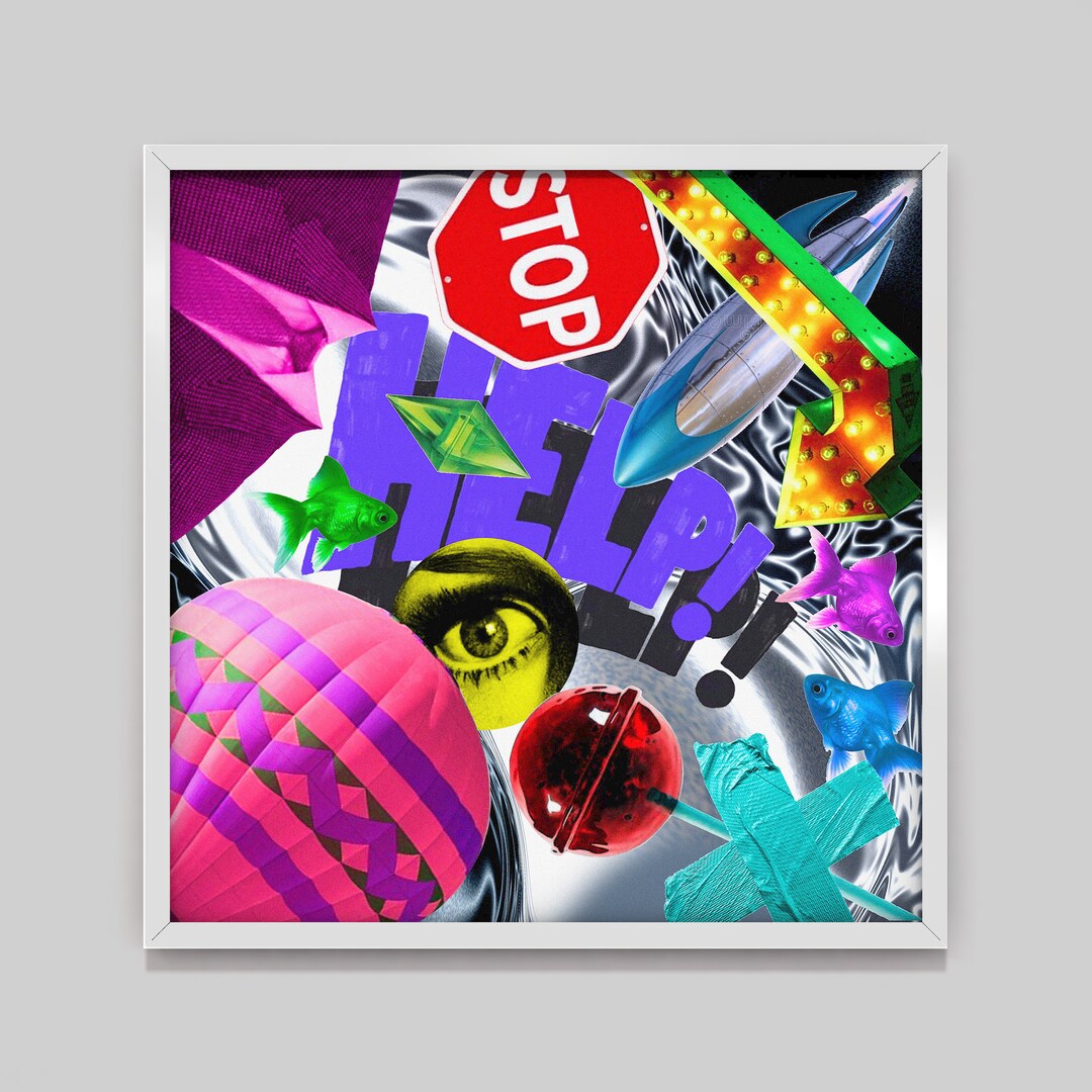 Collage Print Vintage Collage Art Print Surreal Art Print Etsy