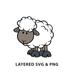 Pecora - File SVG PNG download digitale immediato - Animali
