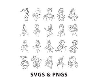 Fairy Tale Lot 1 - SVG PNG file instant digital download - Iconic