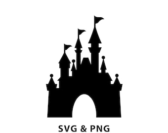 Castle - SVG PNG file instant digital download