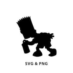 Simpsons - SVG PNG file instant digital download - Silhouette