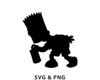 Simpsons - SVG PNG-bestand direct digitaal downloaden - Silhouette