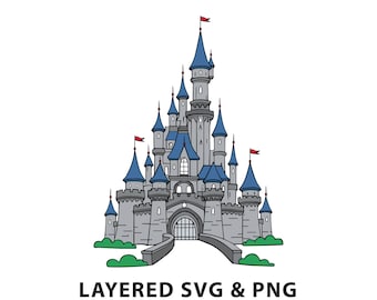 Castle - SVG PNG file instant digital download