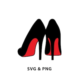 Stiletto High Heel - SVG PNG file instant digital download - Shoes