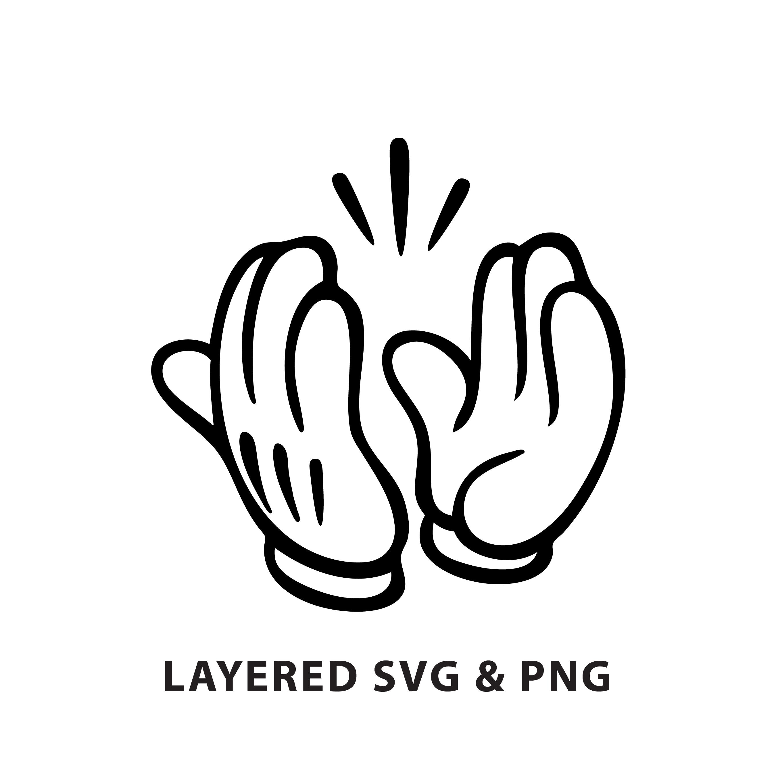 Hands - SVG PNG File Instant Digital Download - Iconic - Etsy