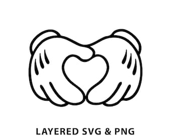 Hands - SVG PNG file instant digital download - Iconic