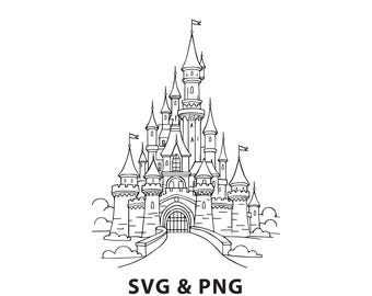 Castle - SVG PNG file instant digital download