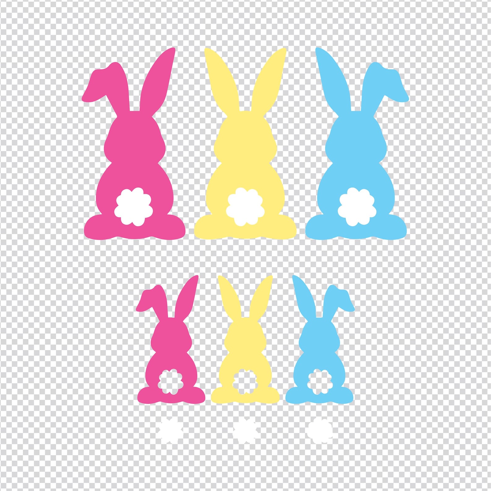 Rabbit - SVG PNG File Instant Digital Download - Animals Bunny - Etsy