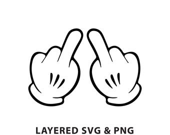 Hands - SVG PNG file instant digital download - Iconic