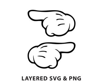 Hands - SVG PNG file instant digital download - Iconic