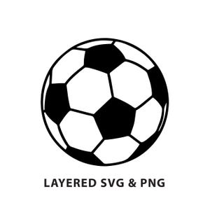 Soccer Football - SVG PNG file instant digital download  - Sports