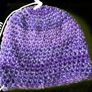 Chapeau d'hiver au crochet