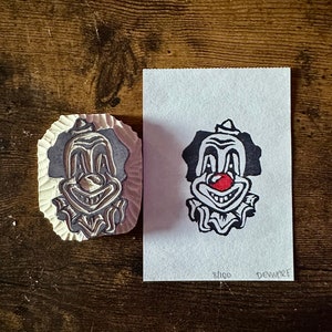 Printmaking- Clown mini print