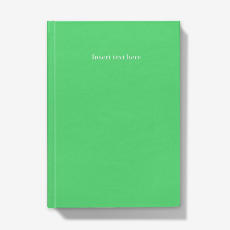 Hardback Notebook Personalised Journal Neon Green image 3