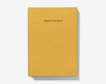 Hardback Notebook - Personalised Journal - Mustard
