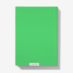 Hardback Notebook Personalised Journal Neon Green image 4