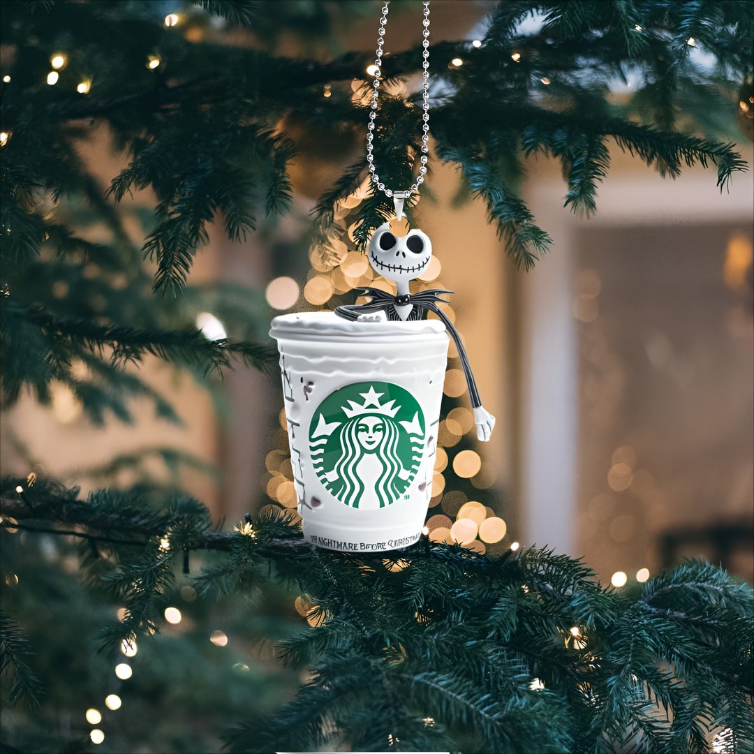 The Nightmare Before Christmas Starbucks Cup handmade Etsy