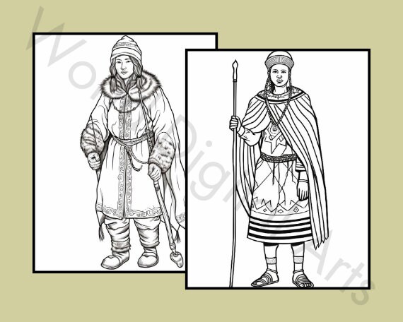 25 Tribe Coloring Pages, Sport Coloring Book, Coloring Bundle ...