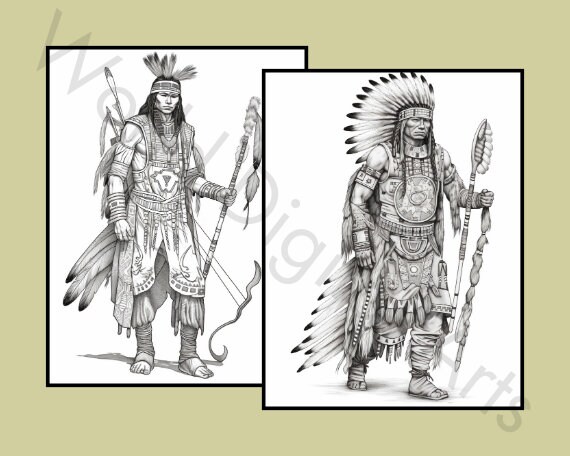 25 Tribe Coloring Pages, Sport Coloring Book, Coloring Bundle ...