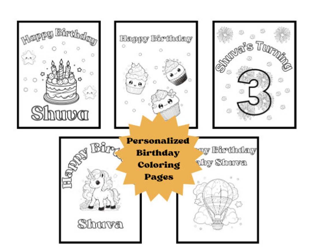 Personalized Birthday Coloring - Il 1080xN.5688978550 N3v6 