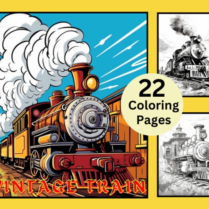 Train Book - Etsy